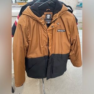Timberland size XL (18-20) Insulated Weatherproof Jacket two-tone black copper